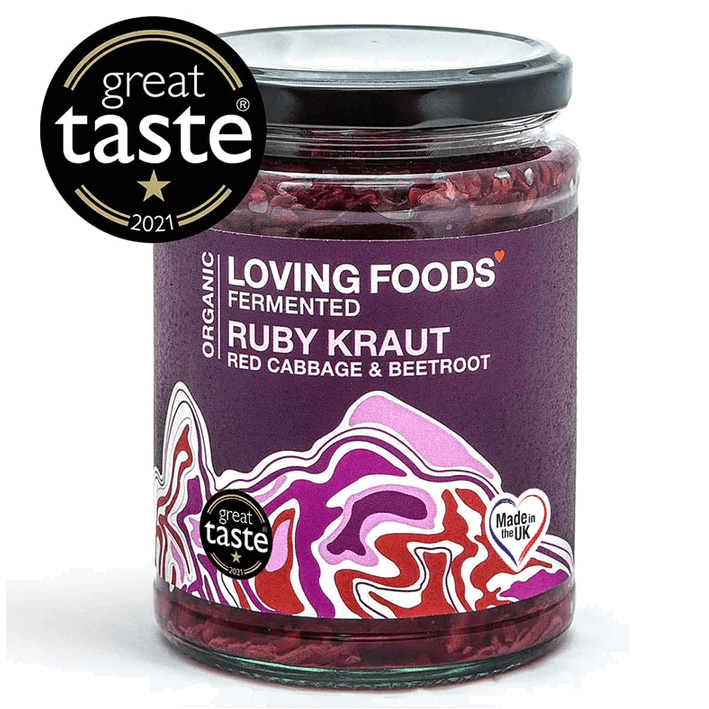 Organic Ruby Red Cabbage & Beetroot Sauerkraut
