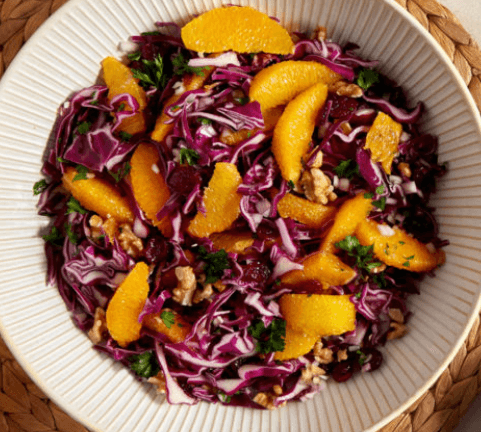 Image of Red Cabbage, Carrot, Fennel and Orange Salad