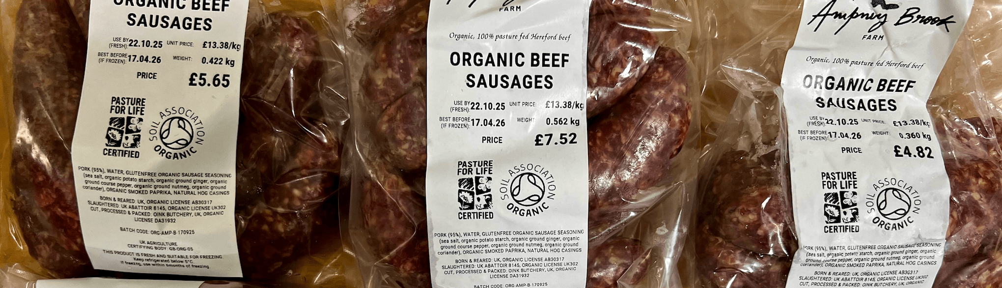 Image of Organic Beef Sausages