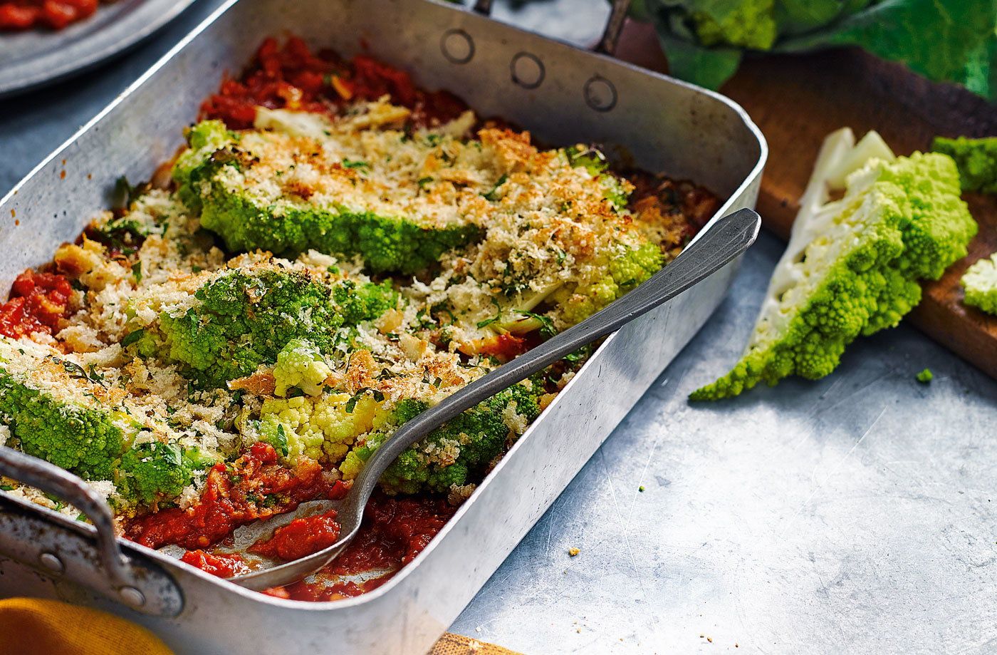 Image of Romanesco Cauliflower & Tomato Bake 