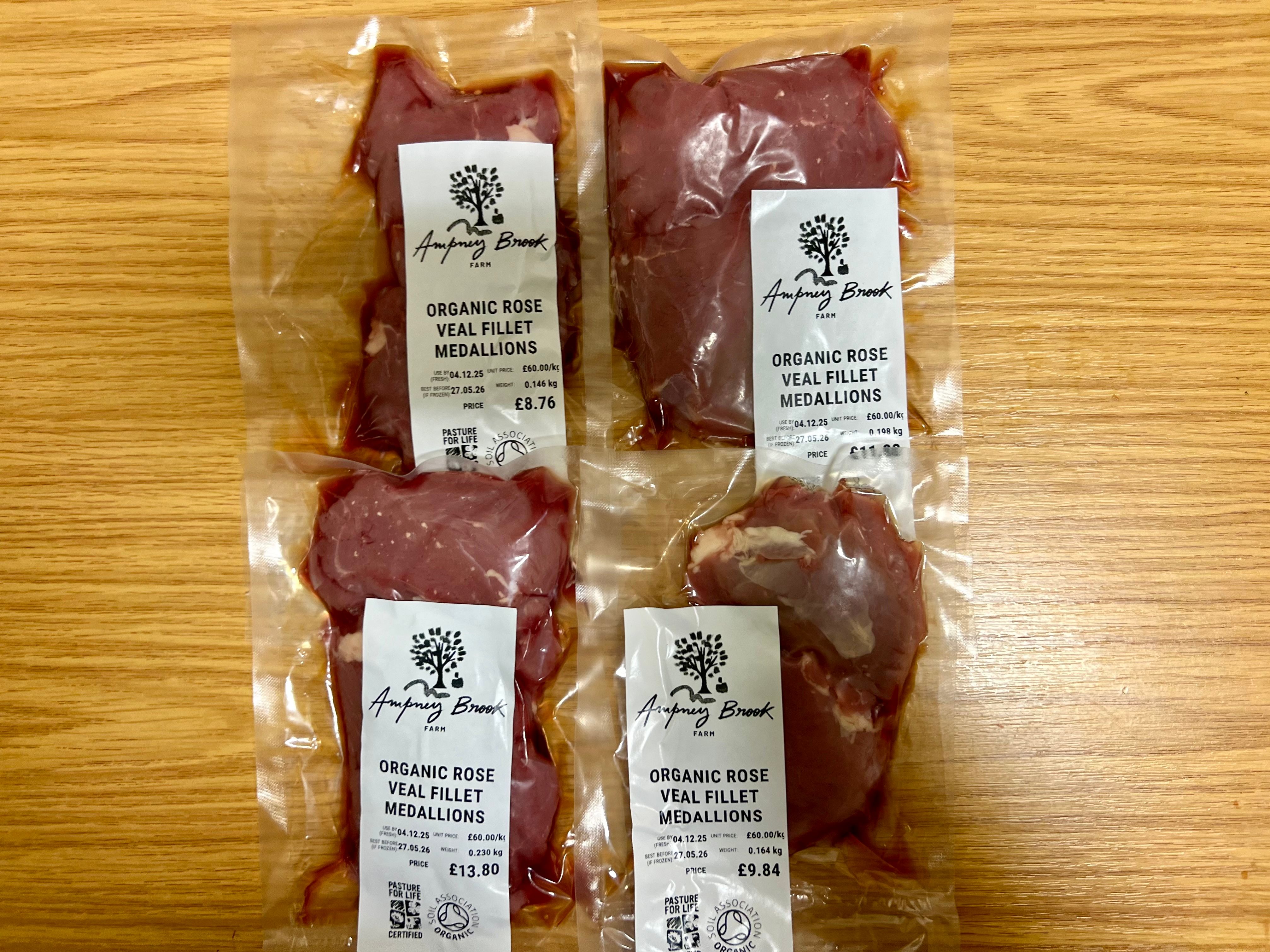 Image of Organic Rose Veal Fillet Medallions