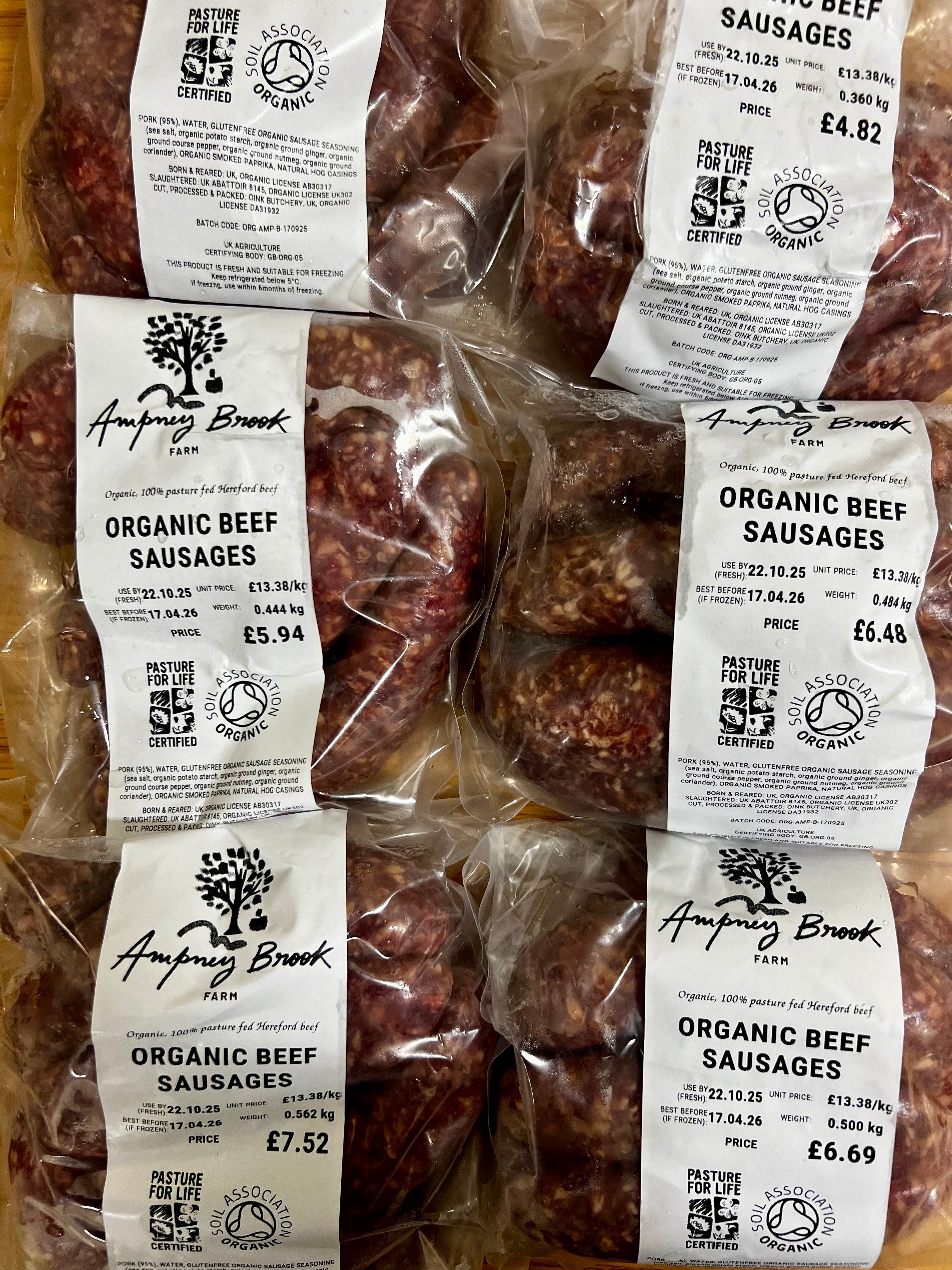Organic Beef Sausages
