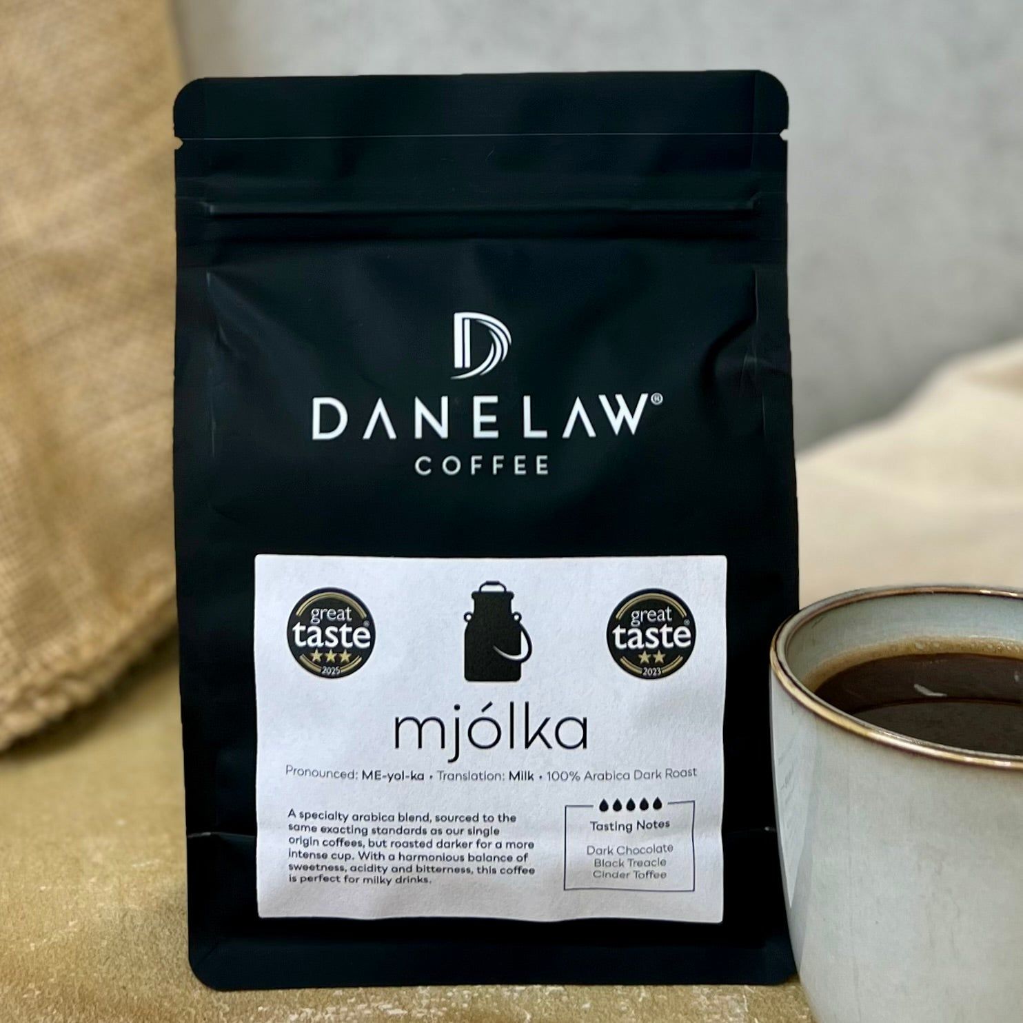 Image of Mjólka (ME-yol-ka) - 100% Arabica Dark Roast Blend Coffee