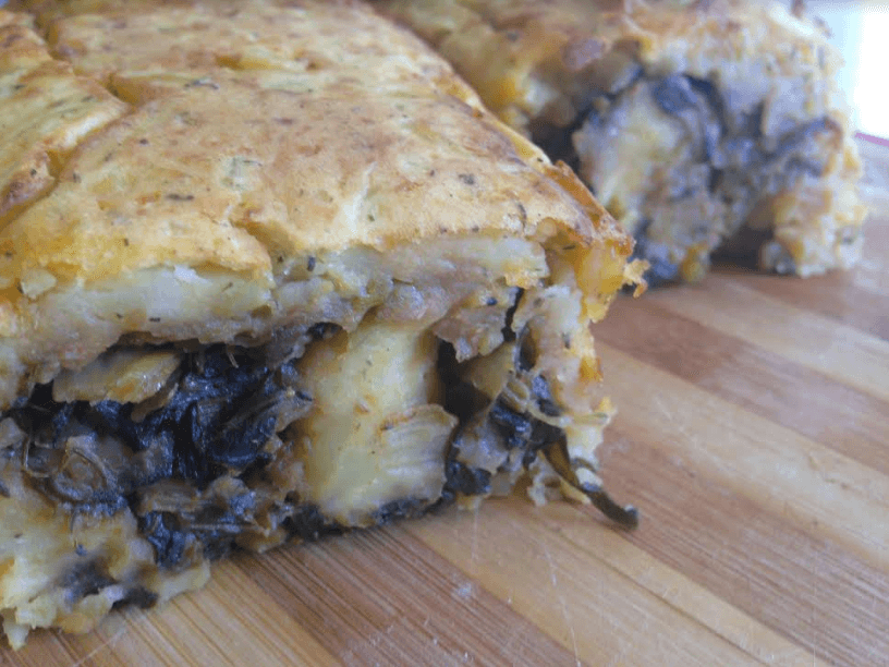 Image of Potato Roulade with Spinach & Mushrooms