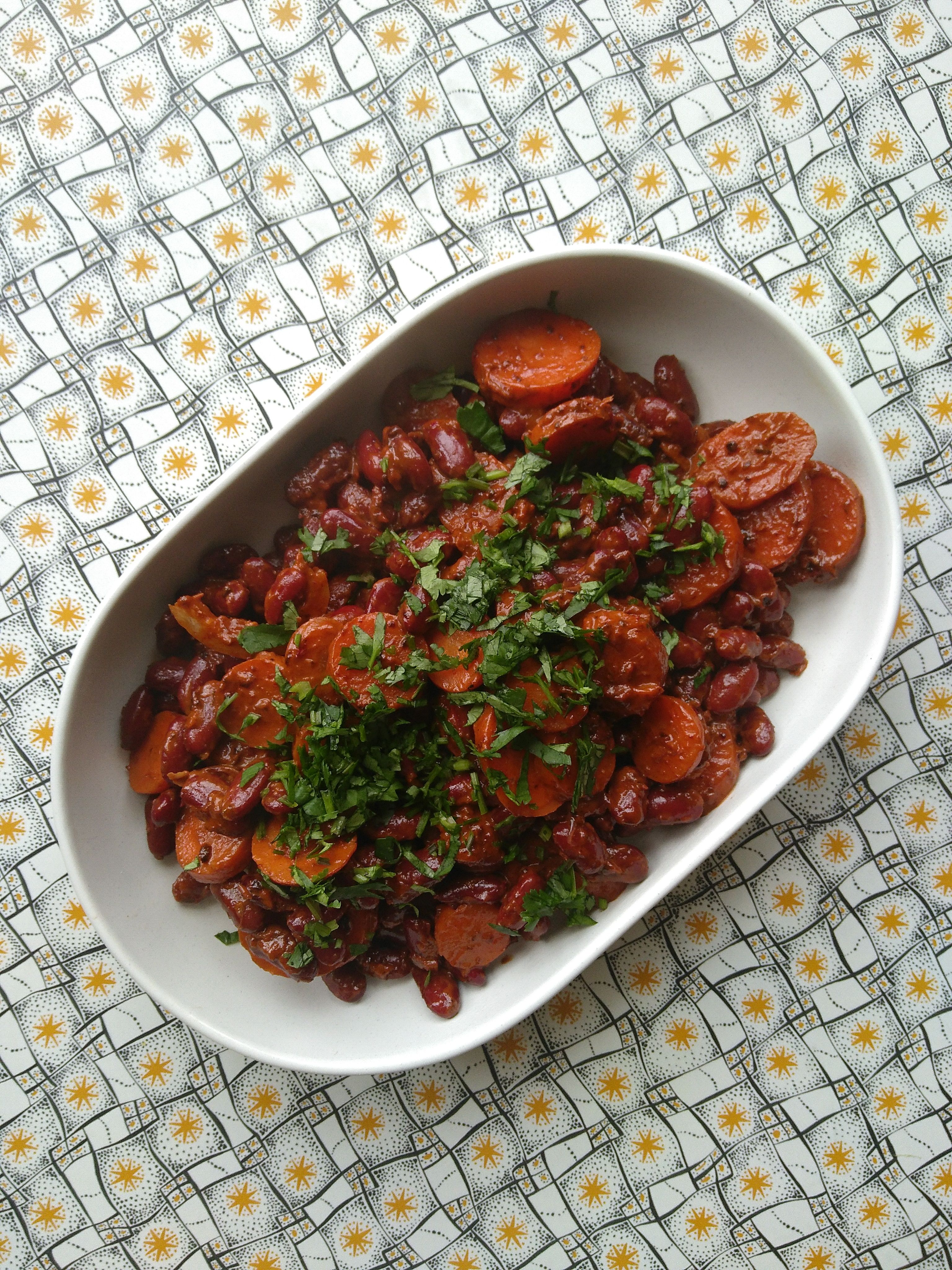 Image of Harissa carrot and bean salad