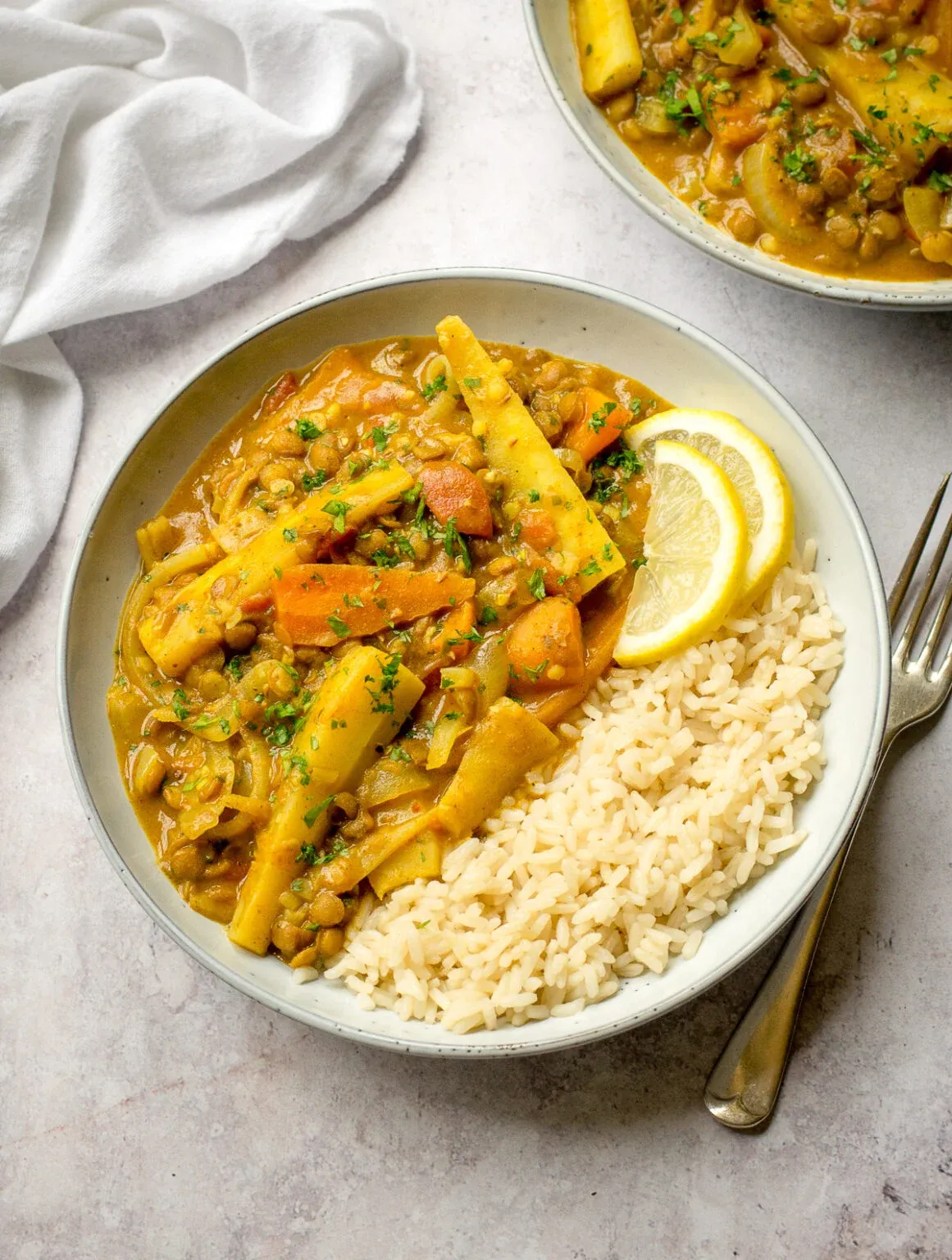 Image of Creamy Parsnip Curry with lentils