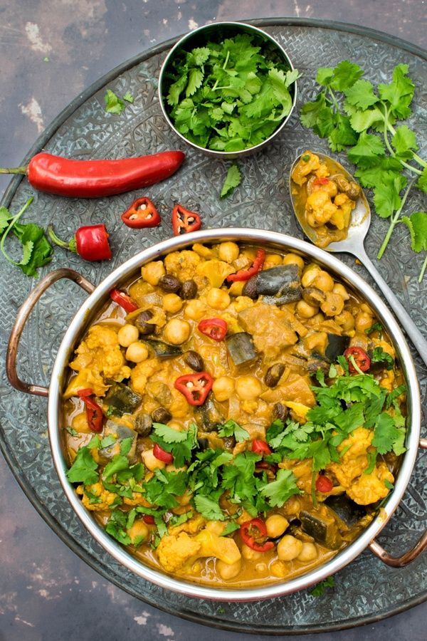 Image of Cauliflower and Aubergine Curry