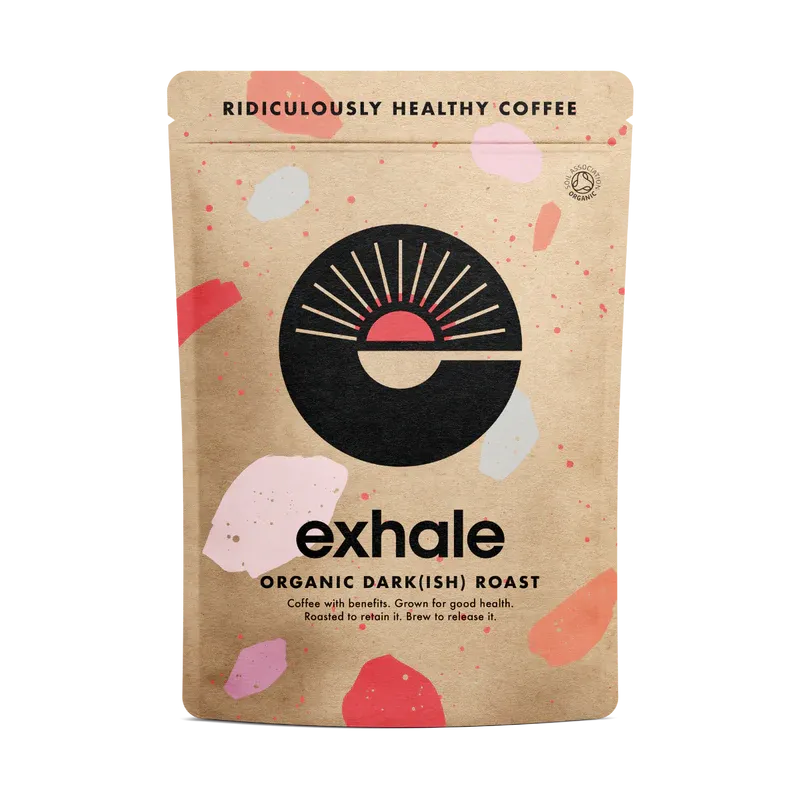 EXHALE Organic Dark(ish) Roast Whole Bean