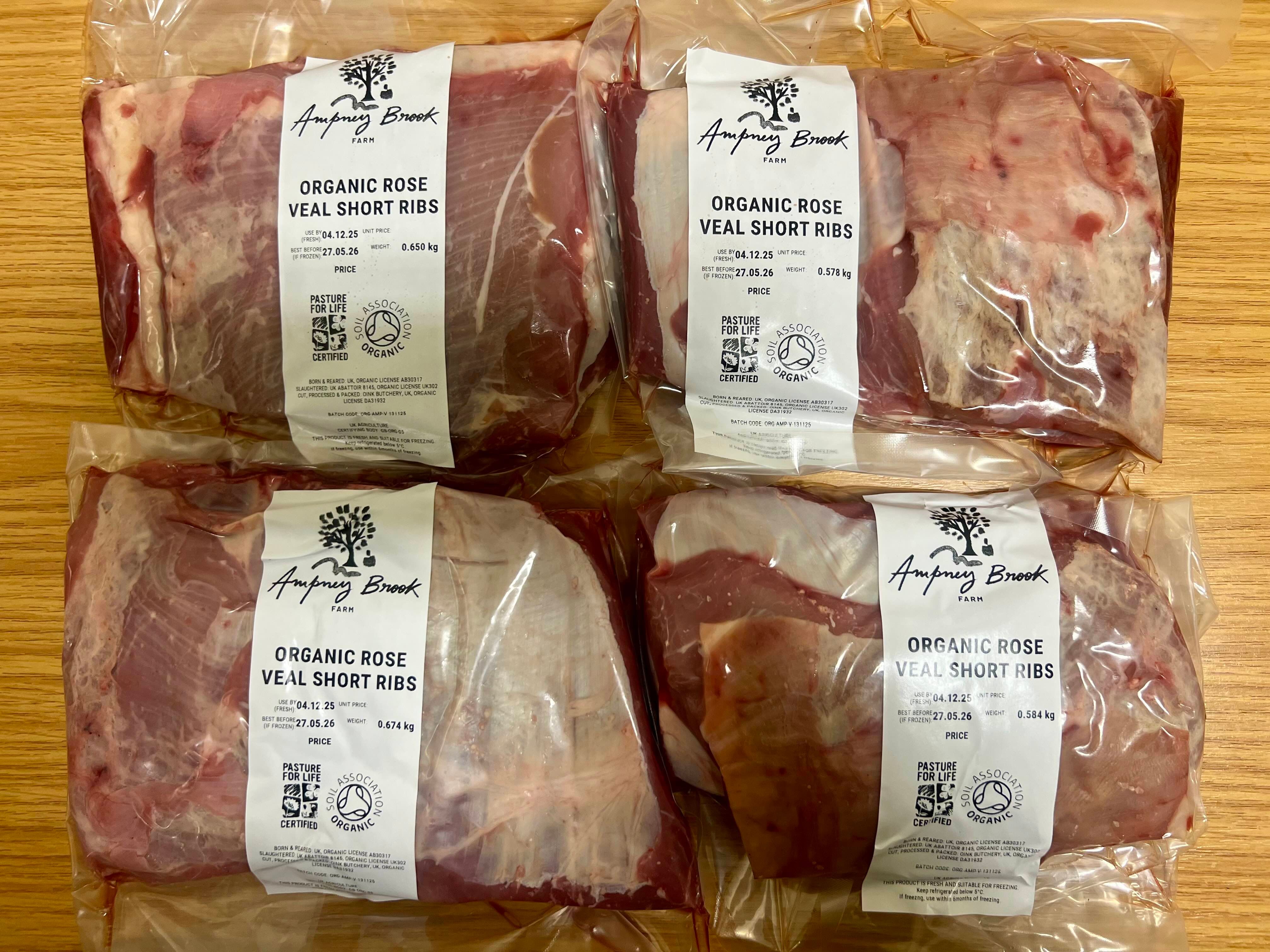 Image of Organic Rose Veal Short Ribs
