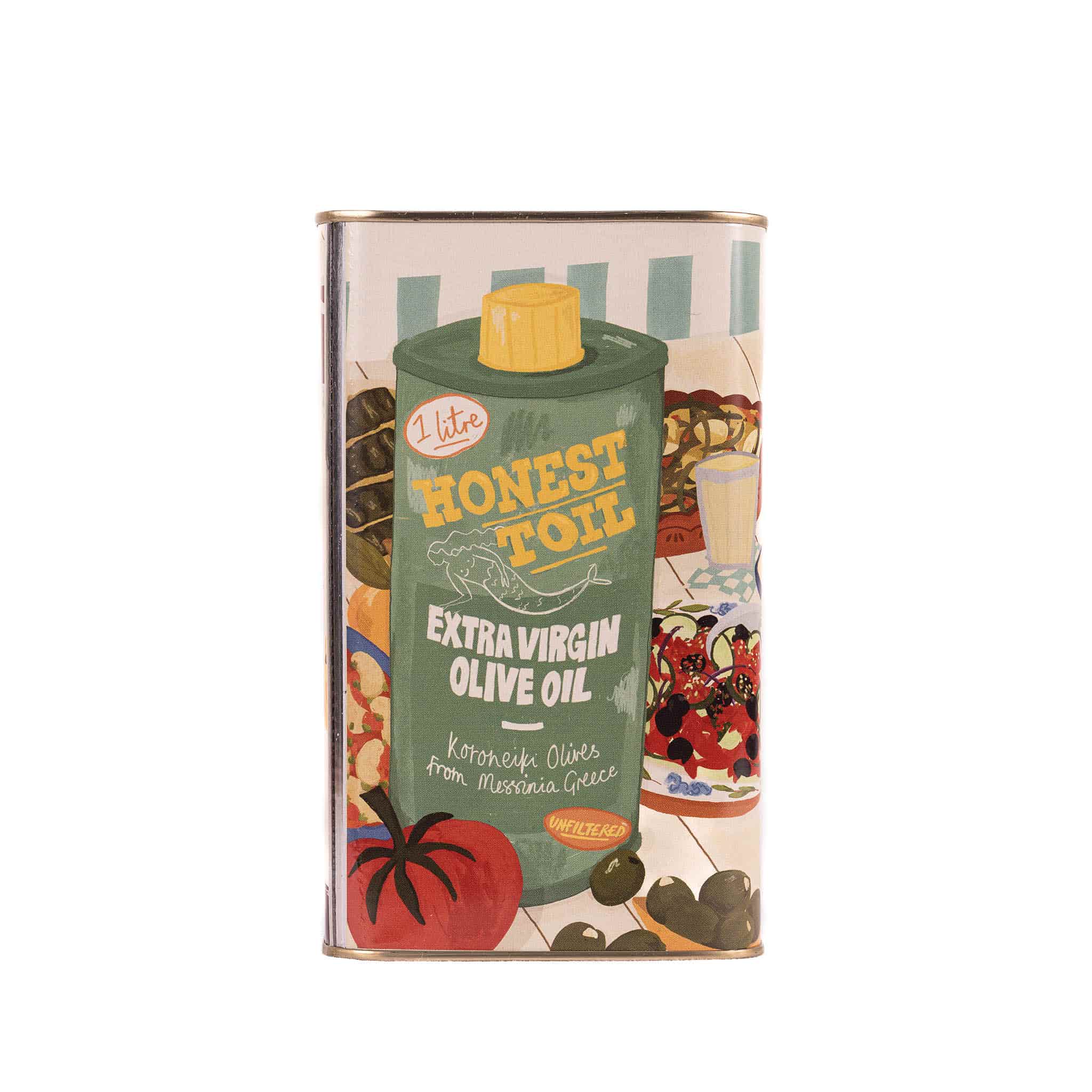HONEST TOIL Extra Virgin Greek Olive Oil 1L