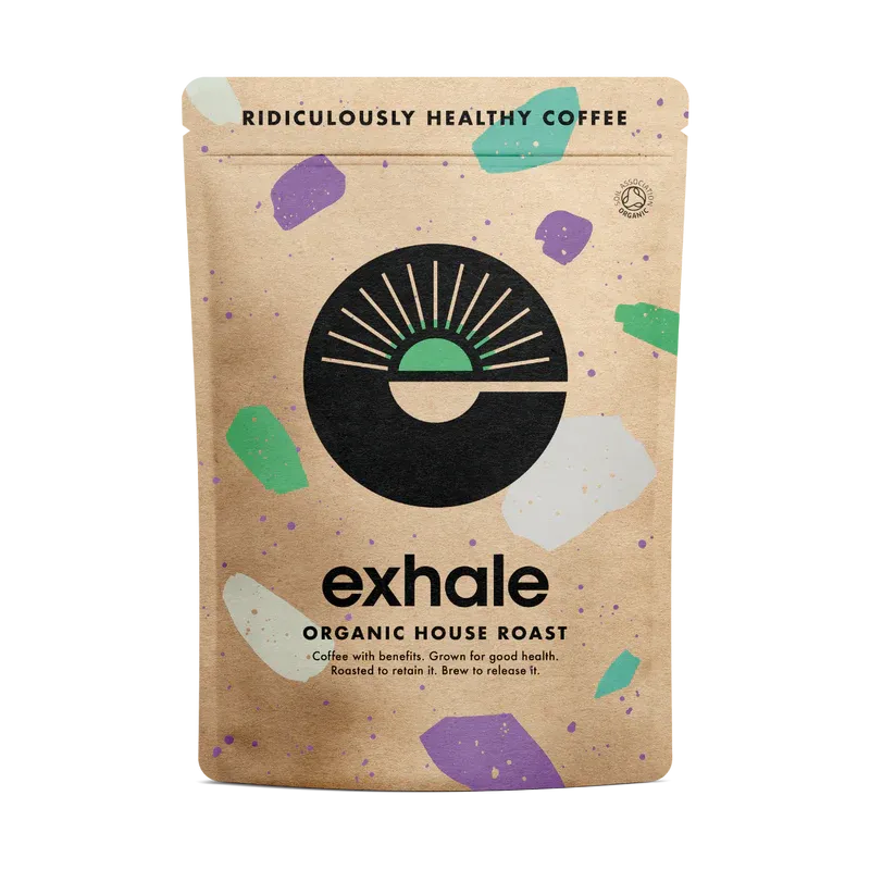 EXHALE Organic House Roast Medium Ground