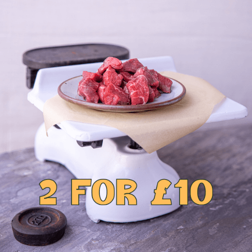 Image of 2 for £10 - Organic diced beef