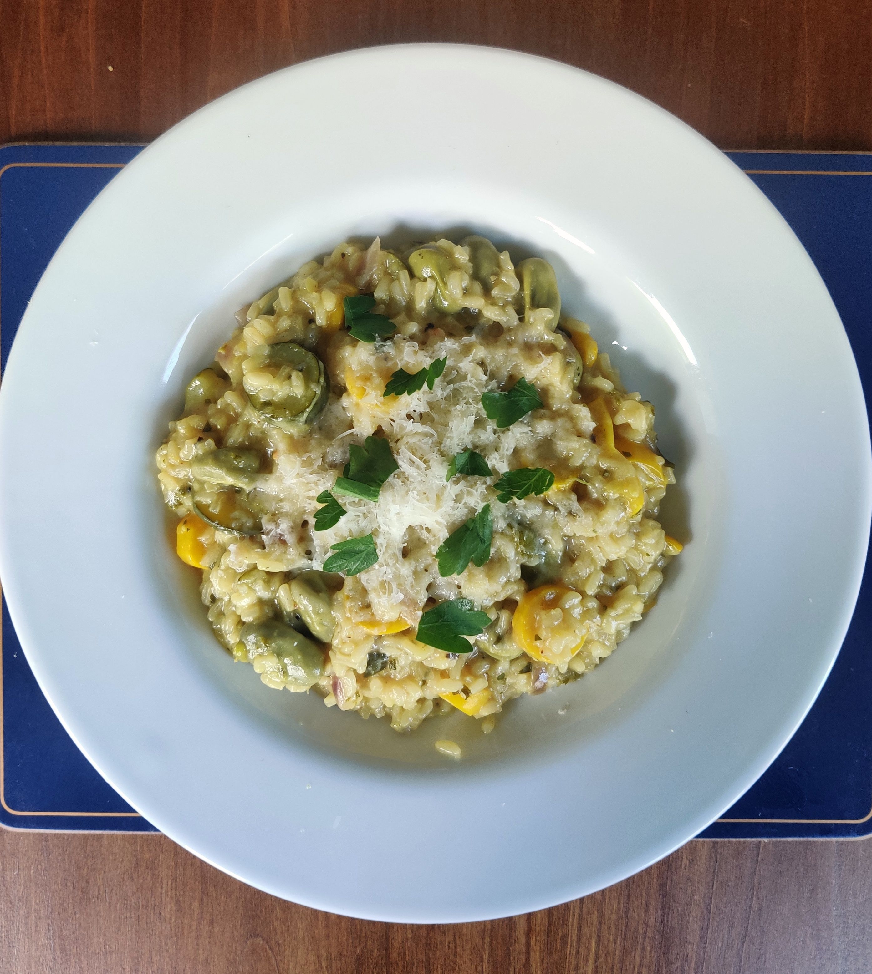 Image of Summer Courgette and Broad Bean Risotto