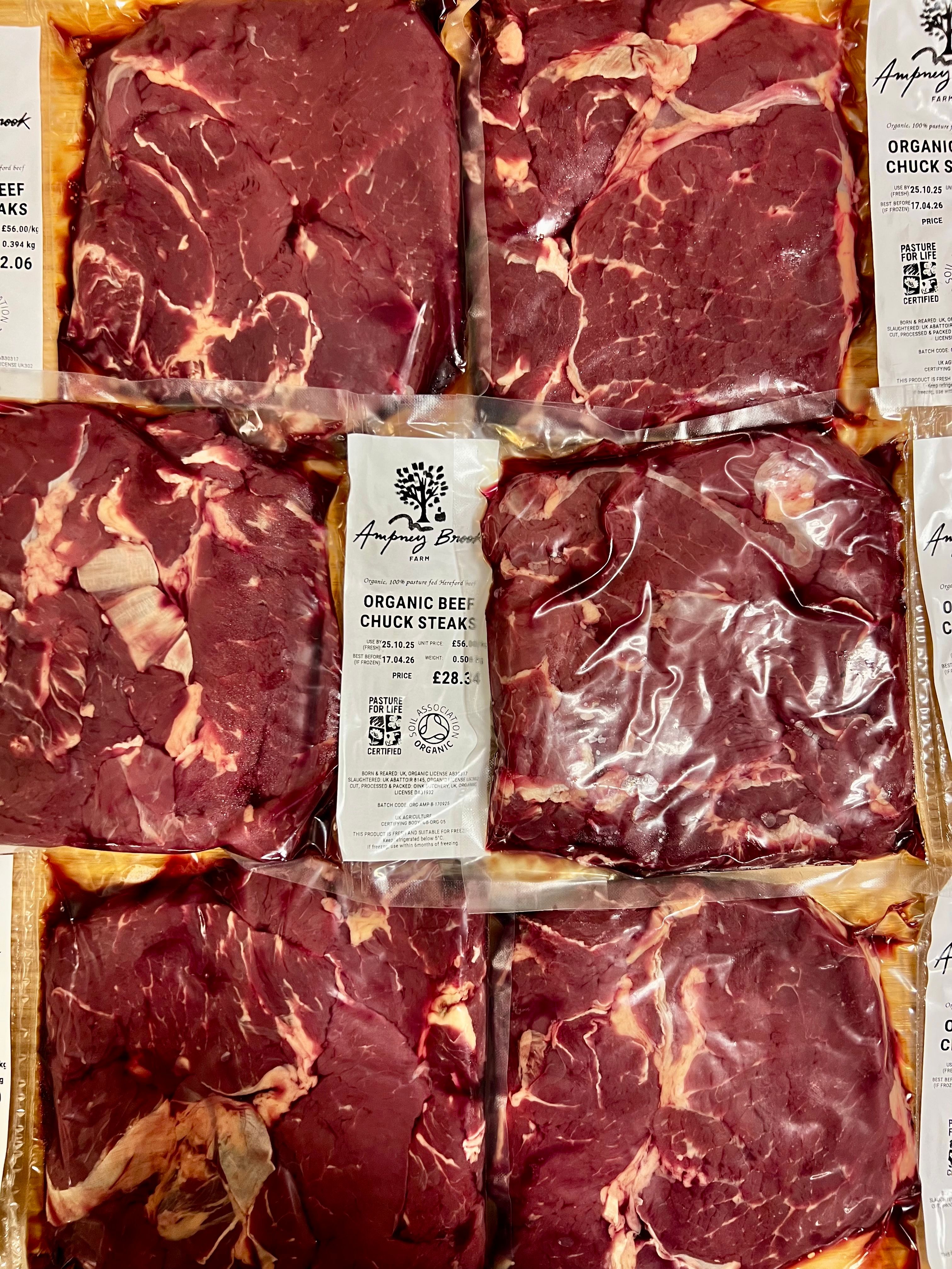 Organic Chuck Steaks