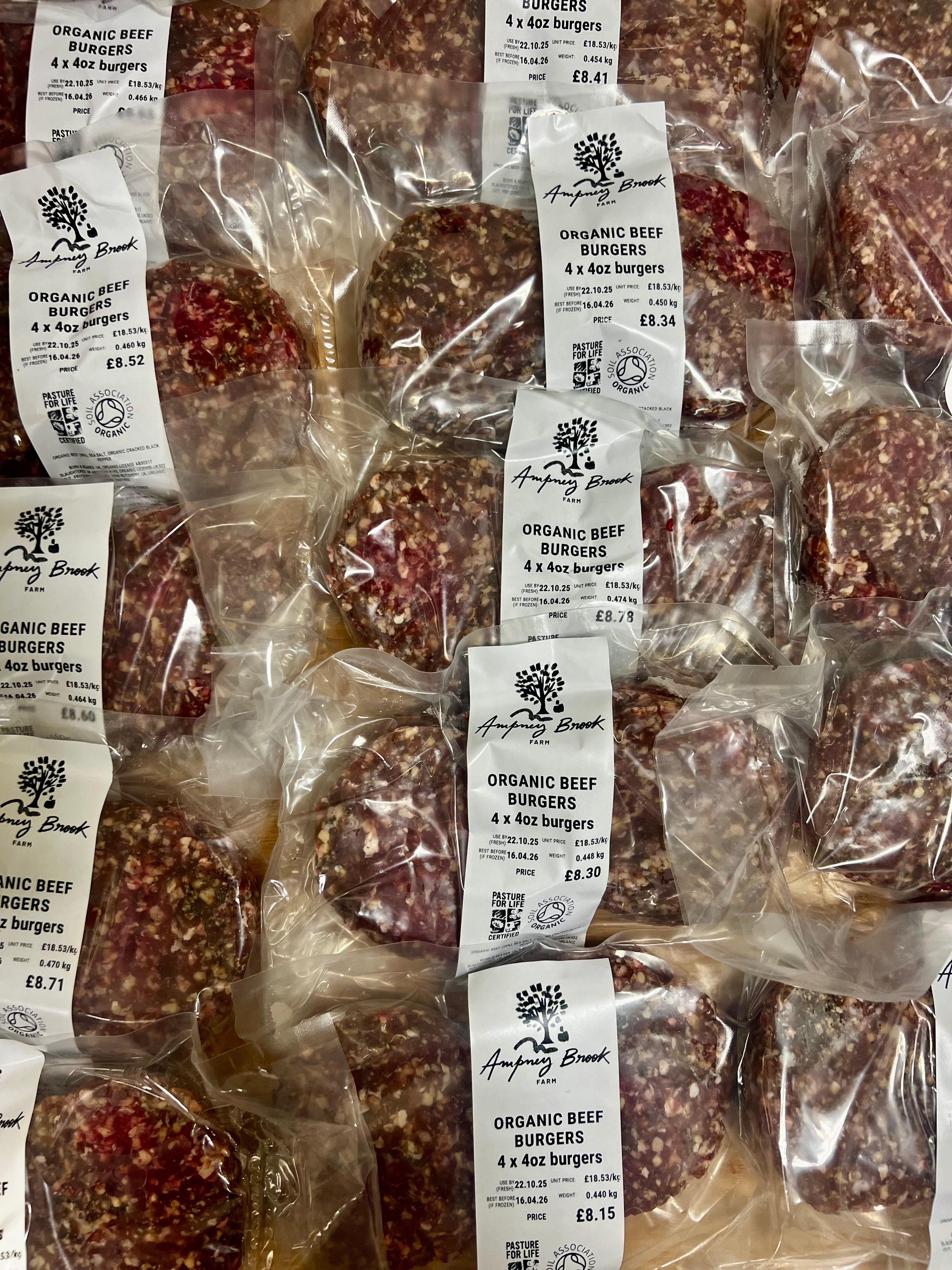 Organic Beef Burgers