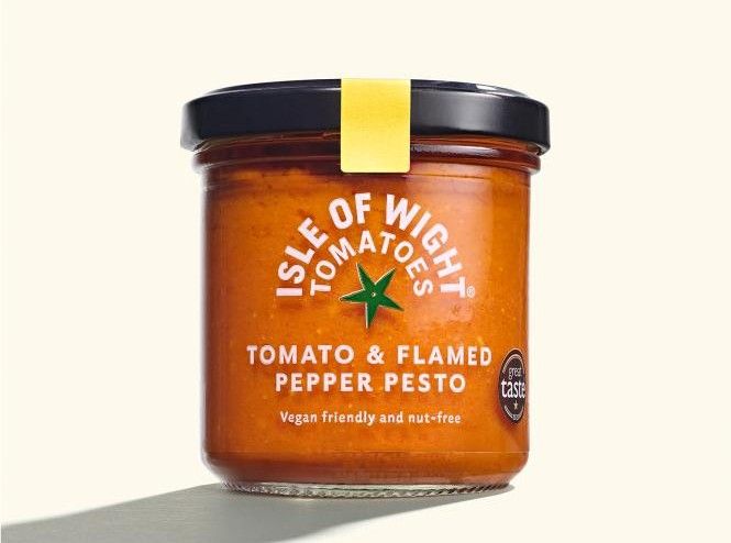 Isle of Wight Tomatoes & Flamed Pepper Pesto